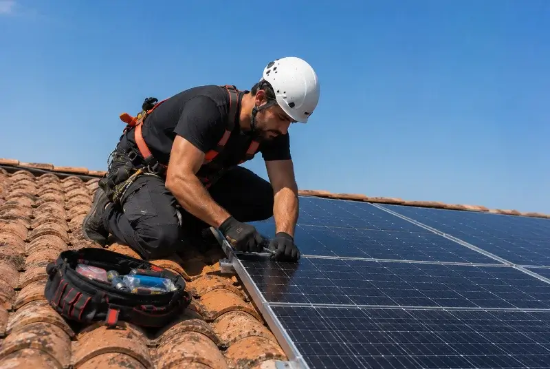 Maintenance et monitoring de panneaux solaires à Saint-Martin-le-Vieil